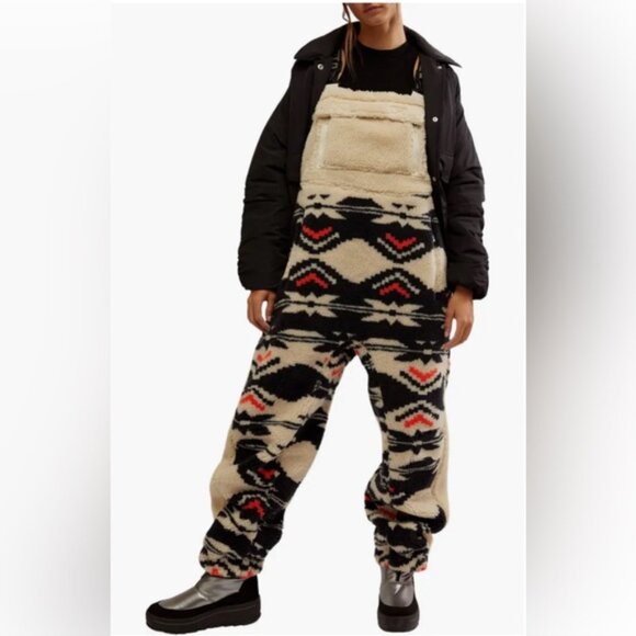 NWOT Free People Movement Hit The Slopes Salopette snow bib sz XL - Picture 6 of 7